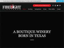 Tablet Screenshot of firelightvineyards.com